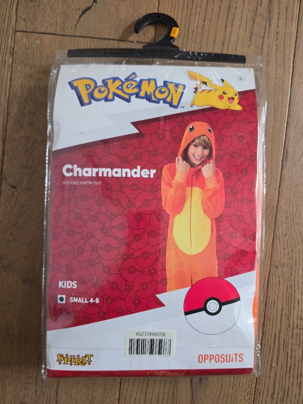 Charmander costume onesie small 4-6